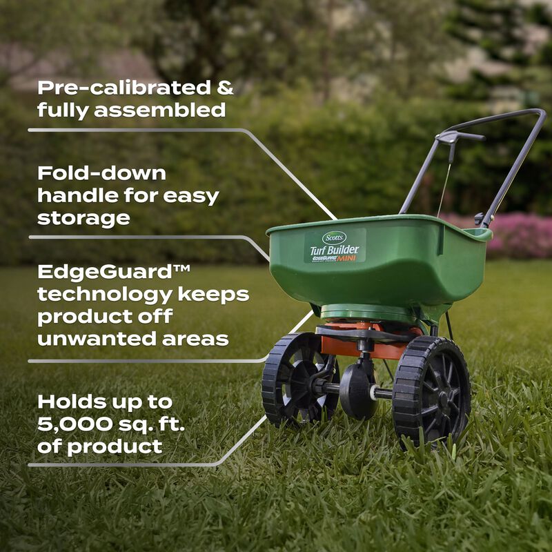 Scotts® Turf Builder® Bundle for Small, Northern Lawns + Scotts® Turf Builder® EdgeGuard® Mini Broadcast Spreader image number null
